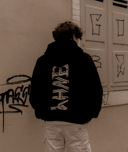 TEAR HOODIE — NOIR